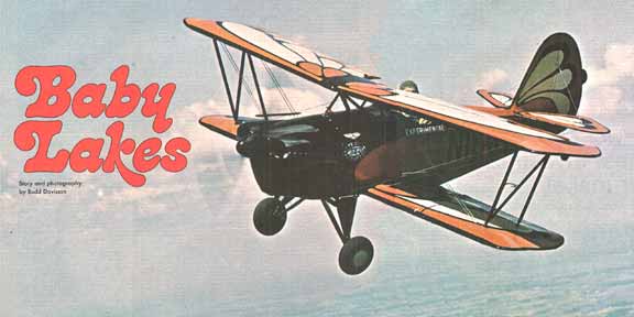 Baby Lakes, Baby Great Lakes, homebuilt biplane, pilot report