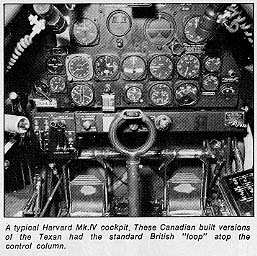 A Typical Harvard Mk.IV cockpit